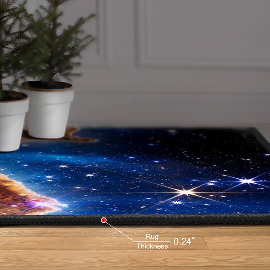 Empire Art Direct 5ft. x 7.5ft. The James Webb Space Telescope Tapis D'Art Washable Area Rug